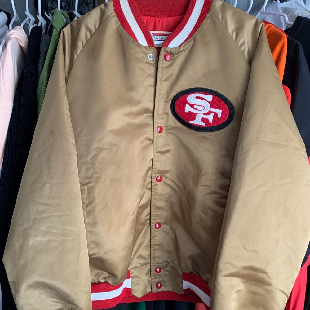 Vintage 80’s Stadium Club SF 49ers Jacket Sz Lg